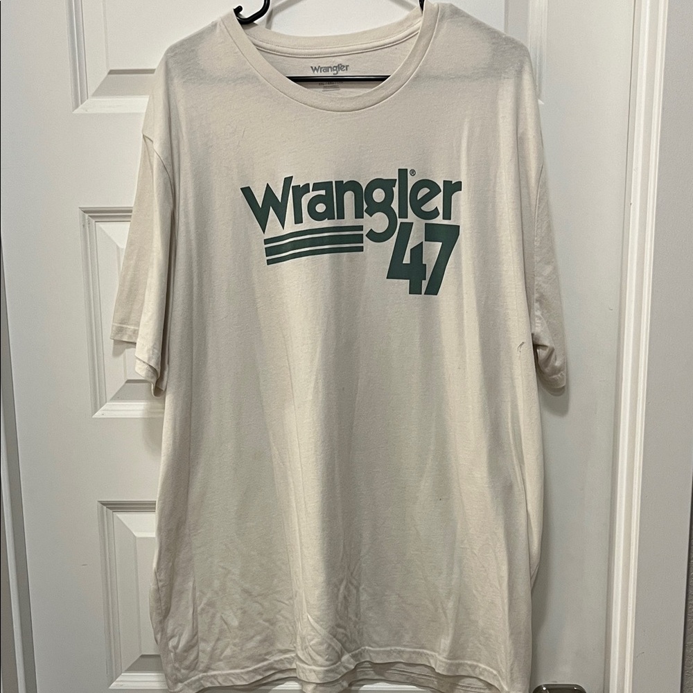 Wrangler Men's Cream Graphic T-Shirt xxl